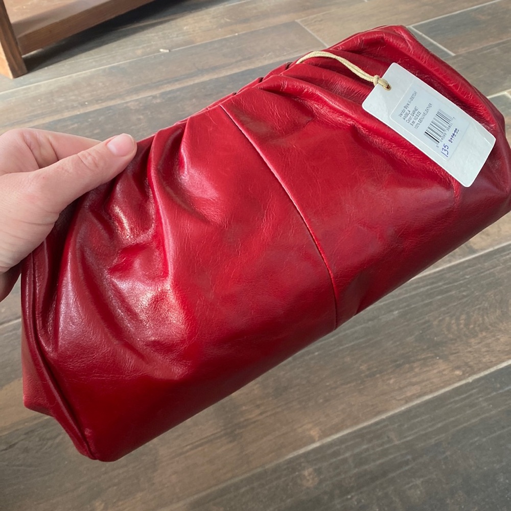 Hobo Handbags Angela Clutch in Garnet